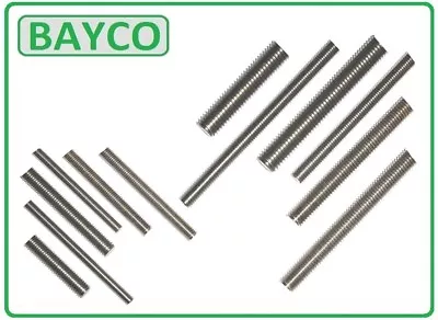 £7.54 • Buy M14 A2 Stainless Steel Threaded Bar Cut Lengths Various Lengths Studding Studs