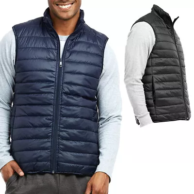 Men's Lightweight Water-Resistant Packable Puffer Vest Winter Warm Waistcoat M L • $21.16
