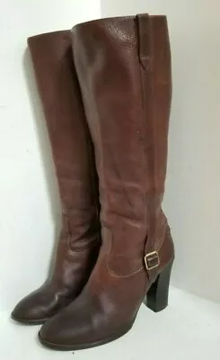 J CREW (86763) Knee High Leather Boots Heel 3.5  (15  Calf ) -WOMENS SIZE US7.5  • $65