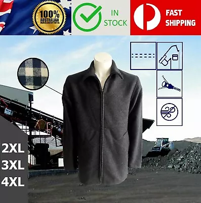 S 2XL 3XL 4XL Agmer Workwear 3/4 Long Wool Woolen Bluey Jacket Coat Work Wear • $47.45