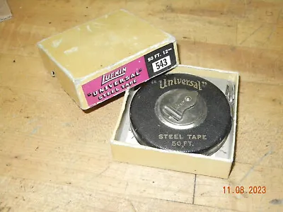 Vintage Lufkin Universal Tape Measure With Box Manual Packing Slip • $27.50