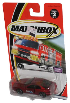 Matchbox Daddy's Dreams BMW 850i Red Die-Cast Toy Car 2/75 W/ Opening Door • $12.98