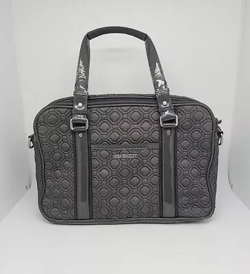 Vera Bradley Tote In Performance Twill Tranquil Gray Laptop Baby Bag 14.5 X9.5   • $19.99