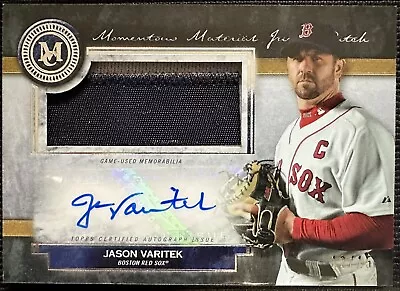 2020 Jason Varitek Topps Museum Momentous Material Jumbo Auto #’d/15 Red Sox • $90