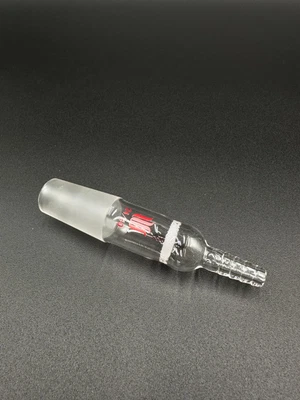 $15 • Buy Glass Vacuum 24/40 Take-off Adapter Laboratory Straight Tube Gas Inlet Adapt