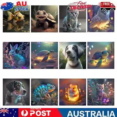 $10.79 • Buy 5D Full Drill Diamond Painting Animal Embroidery Art Cross Stitch Kits DIY Gifts