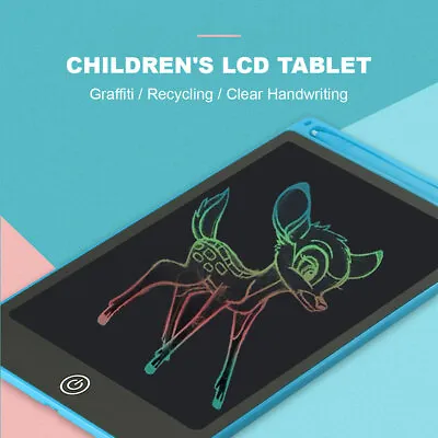 $7.99 • Buy 8.5 / 10 / 12  LCD Writing Tablet Drawing Board Colorful Handwriting Pad Kids
