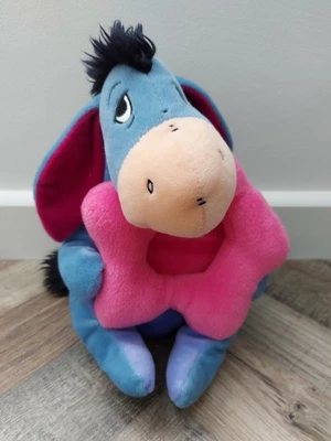 £3.50 • Buy Disney Eeyore With Pink Star Photo Frame Soft Plush Toy Collectable Rare