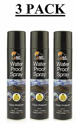 Waterproof Spray-Fabric Protector-Clothing/Jackets/Trainers/Boots/Camping/Tents • £11.75