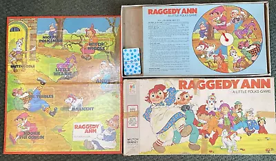 Vintage 1974 Milton Bradley Raggedy Ann Little Folks Board Game - Complete  • $8.99