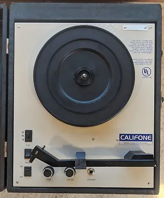 Califone 1010av Portable 33 45 78 Record Player Vintage Turntable School Working • $89.99