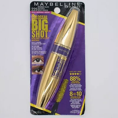 Maybelline New York Volum'Express The Colossal Big Shot Mascara Brown Black #225 • $1.99