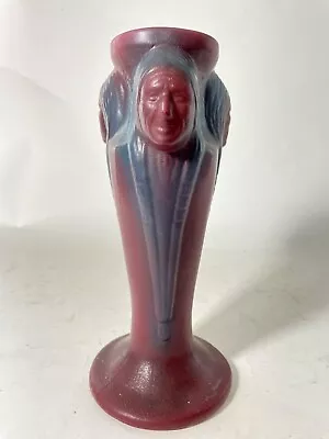 Antique 1920s Van Briggle - Native American Three Faces Art Vase (Early) • $355