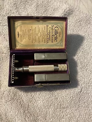 Vintage Gillette Safety Razor New In The Original Case • $100