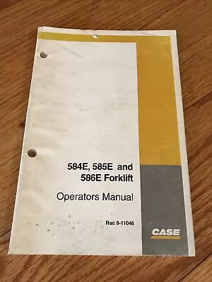 Original Case 584E 585E 586E Rough Terrain Forklift Operators Operation Manual • $30