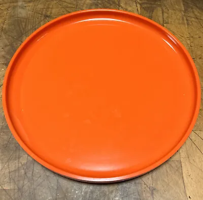 Vintage Heller Massimo Vignelli Orange Melamine Salad Or Dessert Plates 7.5  MCM • $15