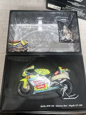 122990046 Minichamps 1/12 Scale Aprilia 250ccm 1999 Valentino Rossi Mugello GP • £119.99