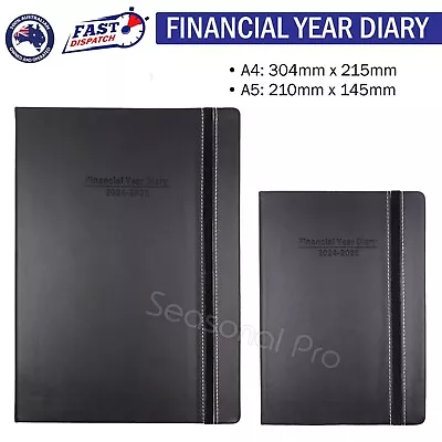 2024 2025 Financial Year Diary A4 A5 Week To View Day To View Elastic Planner AU • $18.95