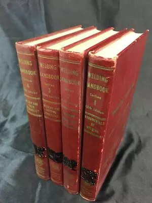 WELDING HANDBOOK 4 Volume Set American Welding Society 5th Ed1960s Ex-library • $60