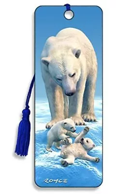 Polar Bear Hologram 3D Bookmark! Great Gift! Animal Lovers • £5.99