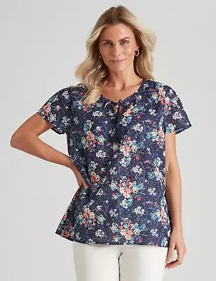 $21.30 • Buy Millers Short Sleeve Frill Detail Top Womens Clothing  Tops Tunic