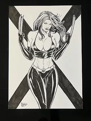 X-23 X-Men (12 X17 ) Original Art Ed Benes Comic Pinup By Natanael Maia • $100