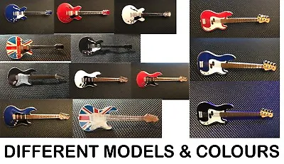Guitar Pin Badge Various Makes Model & Colours Enamel Gift Music Gibson Fender   • £3.79