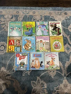 A Little Golden Book Lot Of 11 Vintage Titles 1968-1986. Classic Disney Titles • $6.50