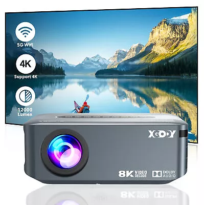 XGODY Projector WiFi 4K HDMI Mini Portable USB 1080P Bluetooth Movie Home Cinema • $132.99