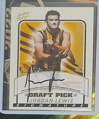 $275 • Buy 2005 Afl Select Dynasty Draft Pick Signature Card Jordan Lewis Ds7 #376/600