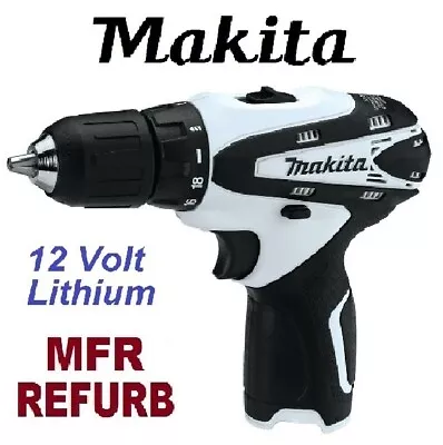 MAKITA 12V Volt Lithium Cordless 3/8  Driver Drill FD02 FD02ZW *Factory Refurb* • $117.78