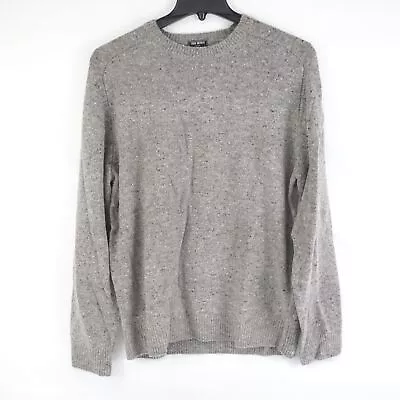 Todd Snyder Donegal Crewneck Pullover Wool Blend Sweater In Grey - Men's XL  • $69.98