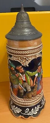 Vintage German Wind Up Musical Beer Stein Tankard  • £14