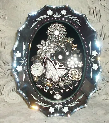 Vintage Jewelry Art Framed Christmas Tree  ***FREE SHIPPING*** 411 • $65