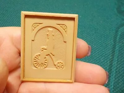 Nice Miniature Resin Picture Ready To Paint- Man In Top Hat Riding Old Tricycle • $0.99