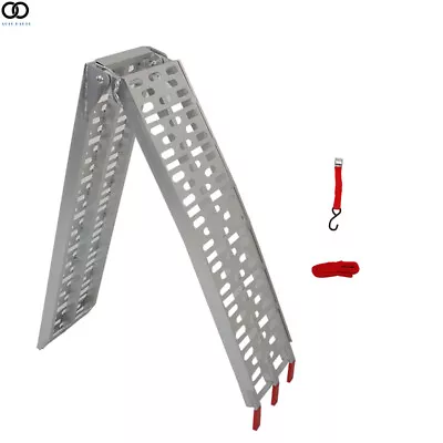 1pcs Aluminum Loading Ramp Arched For Motorcycle ATV/UTV Truck Lawnmower • $83.36