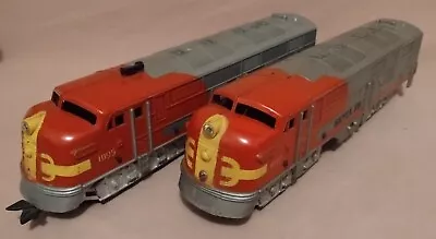 Vtg Marx O-Gauge Train ~ 1095 Santa Fe Diesel ~ Powered And Dummy Locomotives • $94.98