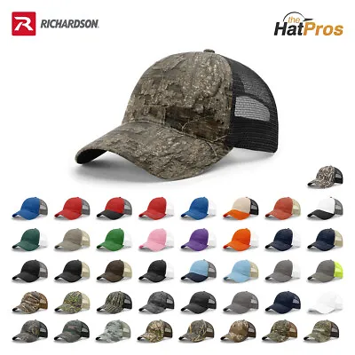 Richardson 111 Garment Washed Trucker Hat Unstructured Mesh Back Relaxed OSFM • $12.43