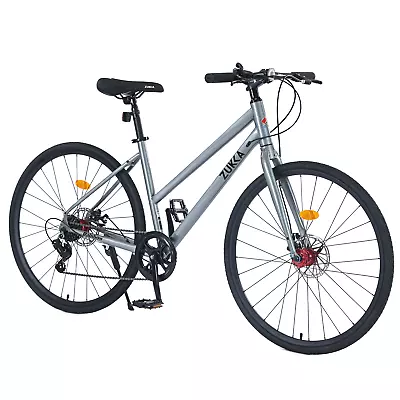 Hybrid Bike Disc Brake 700C Road Bike Fits Men Women City Bicycle • $266.97