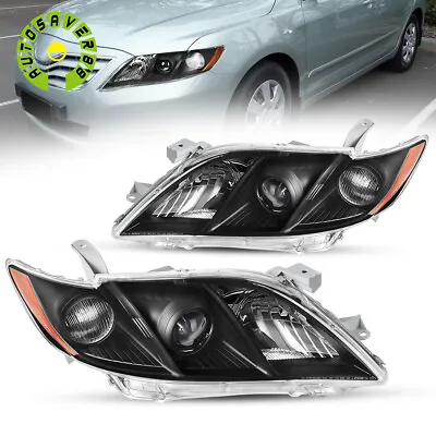 Black Projector Headlights For 2007 2008 2009 Toyota Camry Headlamps 07-09 Pair • $76.90
