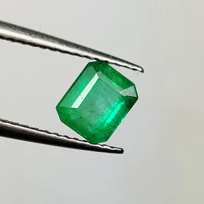 1.13 CT - Natural Zambian Emerald Octagon Shape Fine Luster Green Gem - 5282 • $34.99