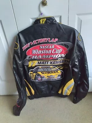 Matt Kenseth Autographed 2003 Winston Cup Championship NASCAR Leather Jacket • $360