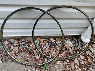 VINTAGE NOS MAVIC 230TIB RIM SET (TWO RIMS) 36 HOLES 559x17 - Gold • $79.97