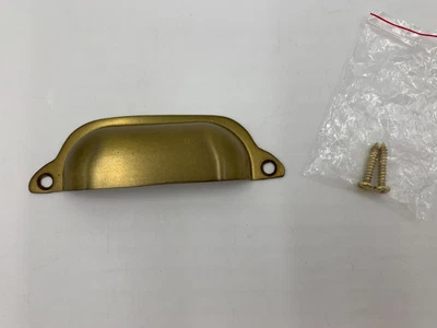 $14.90 • Buy Pottery Barn Classic Hardware Cup Bin Pull 3  Brass #D317