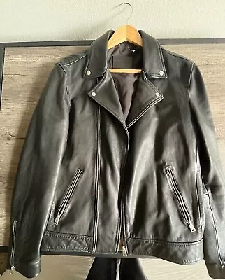 AllSaints Tyson Leather Biker Jacket Small NWT • $90