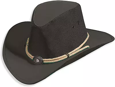 Kakadu Traders Australia Western Plains Breeze Hat Colour:Black Size:Small • $67.67