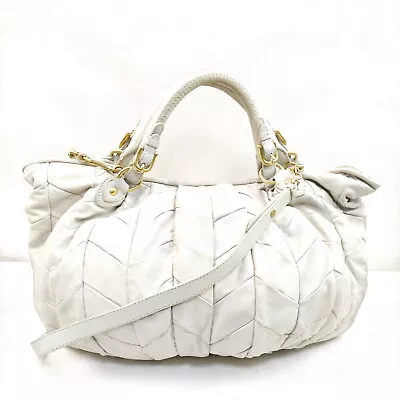 Miu Miu Hand Bag  White Leather 1371745 • $74