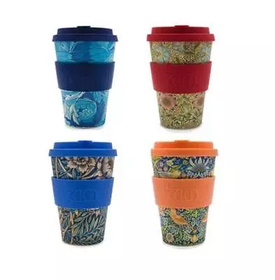 Ecoffee Cups 14oz William Morris Eco-Friendly Reusable Melamine-Free PLA Cup • £16.95