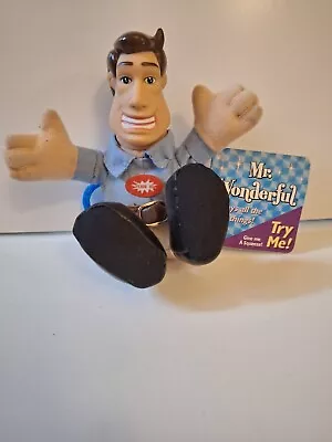 2003 Mr Wonderful Man 5  Talking Plush Doll-Non Working-Key Clip-Original Tag • $9.90