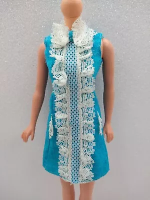 Vintage 1967 Mattel Francie Doll Dress #1274 Iced Blue. No Doll • $12